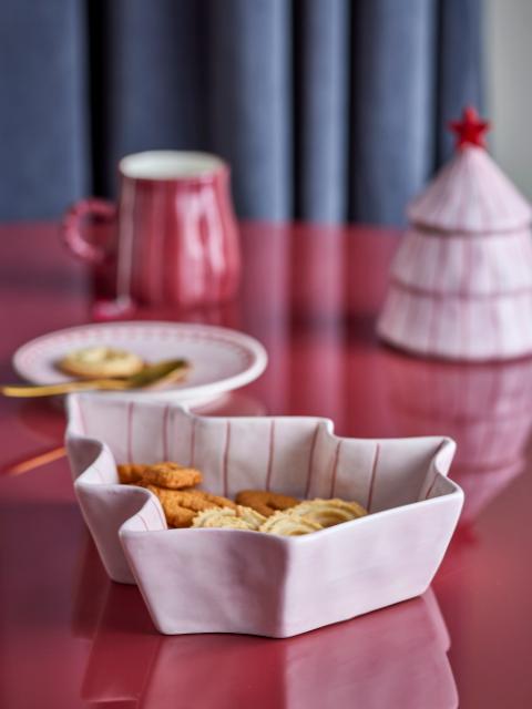 Shirly Servierplatte, Rose, Steingut