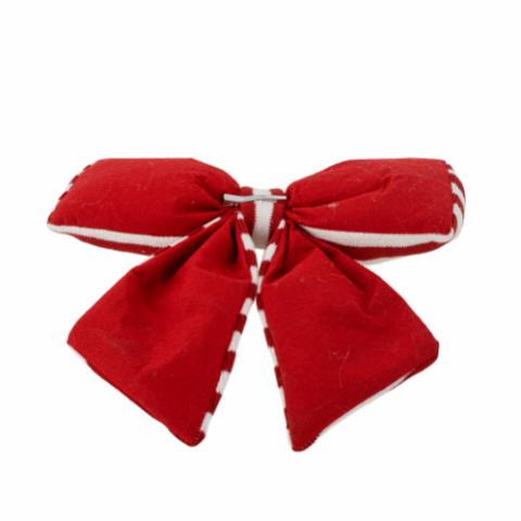 Ruby Nœud Décoratif, Rouge, Polyester