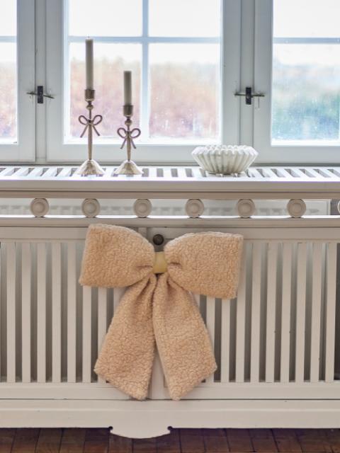 Ruby Deco Bow, Nature, Polyester