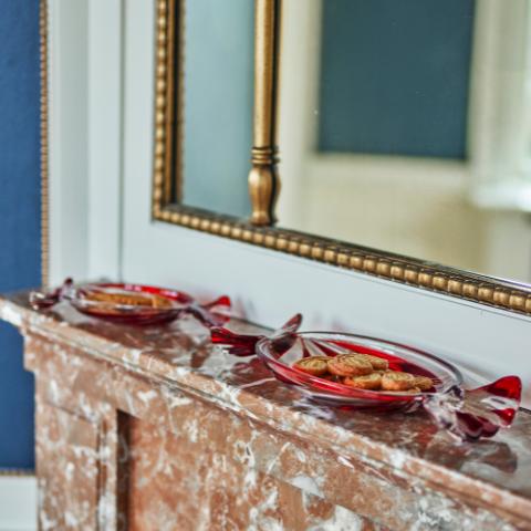 Sweetie Assiette de service, Rouge, Verre