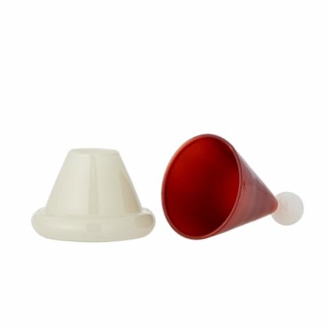 Patrice Porte Cure Dents, Rouge, Verre
