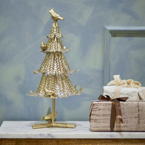 Kiruna Arbre déco, Or, Métal