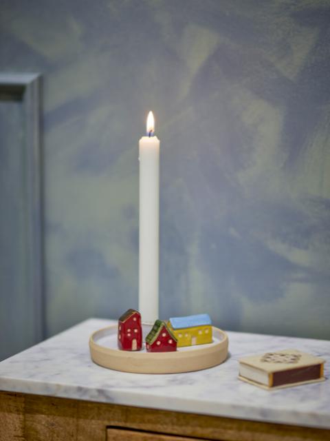 Coze Lysestage, Hvid, Stentøj