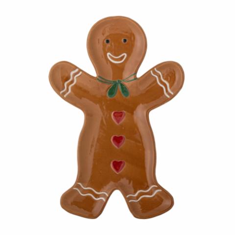 Ginnie Serving Plate, Brown, Stoneware