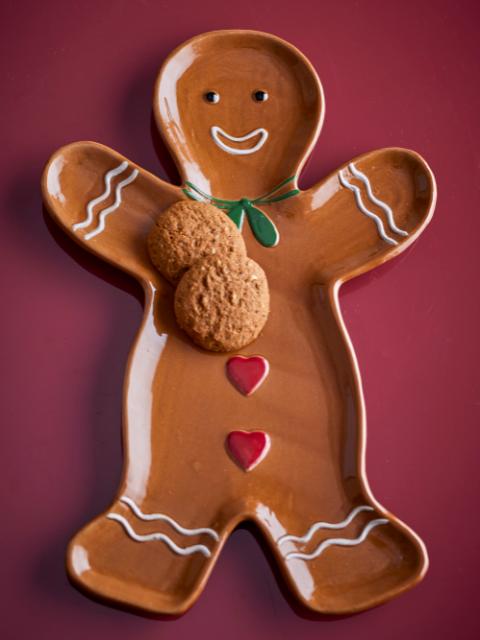 Ginnie Serving Plate, Brown, Stoneware