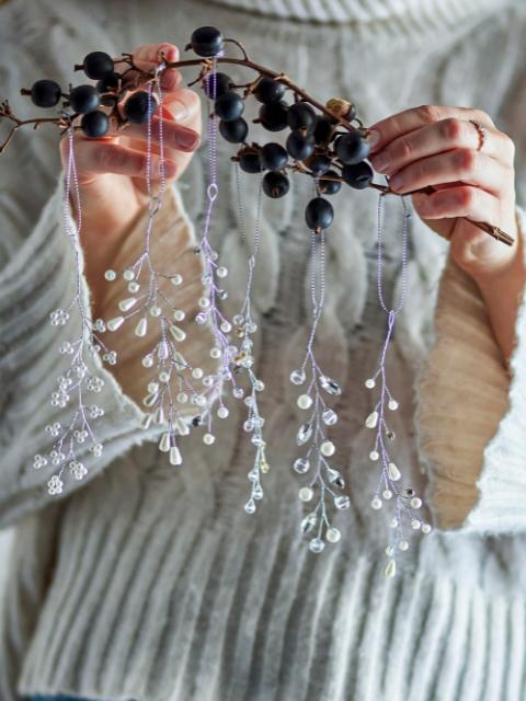 Ikata Ornament, Clear, Plastic