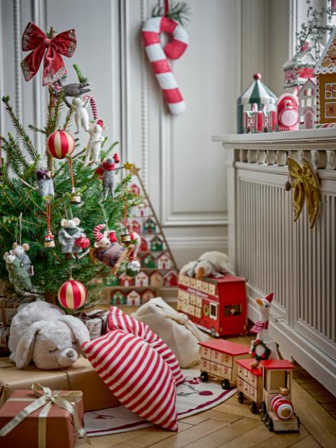 Bertie Ornament, Red, Birch