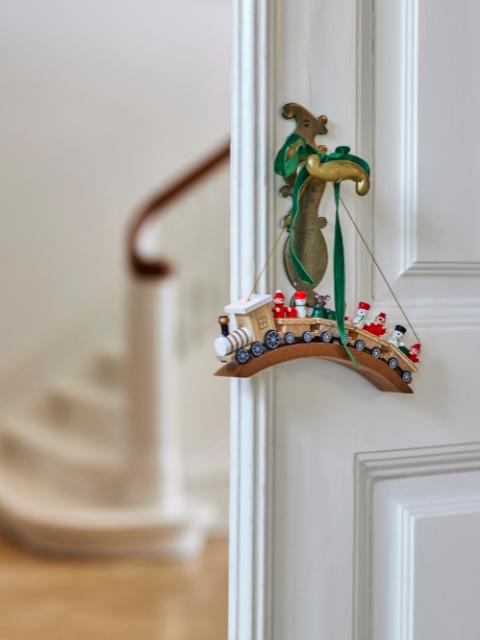 Bertie Ornament, Red, Birch