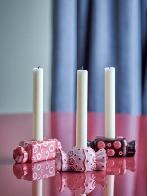 Maiano Candle Holder, Rose, Ceramic