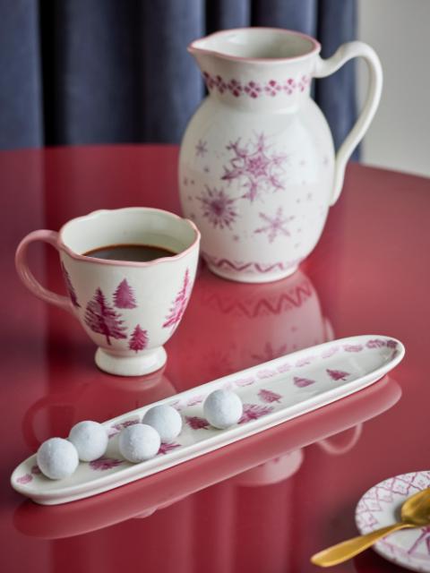 Wonderland Servierplatte, Rose, Steingut