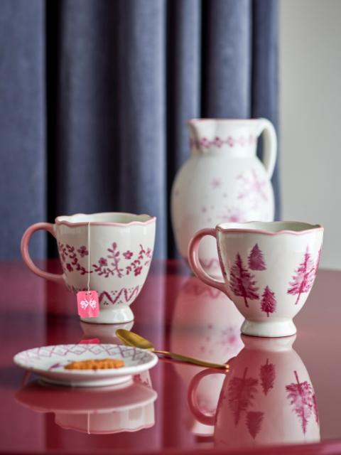 Wonderland Becher, Rose, Steingut