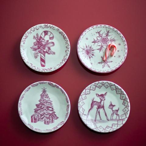 Wonderland Tallerken, Rosa, Stentøj