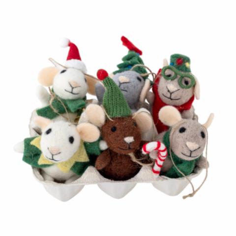 Peo Ornament, Grün, Wolle