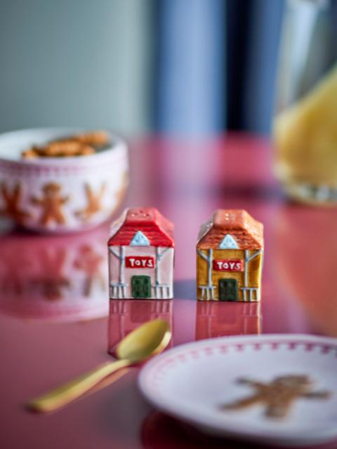 Homey Salz- und Pfefferset, Bunt, Steingut