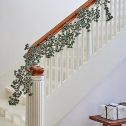 Cedar Garland, Green, Artificial Flowers