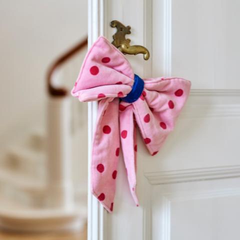 Ruby Deco Bow, Rose, Cotton