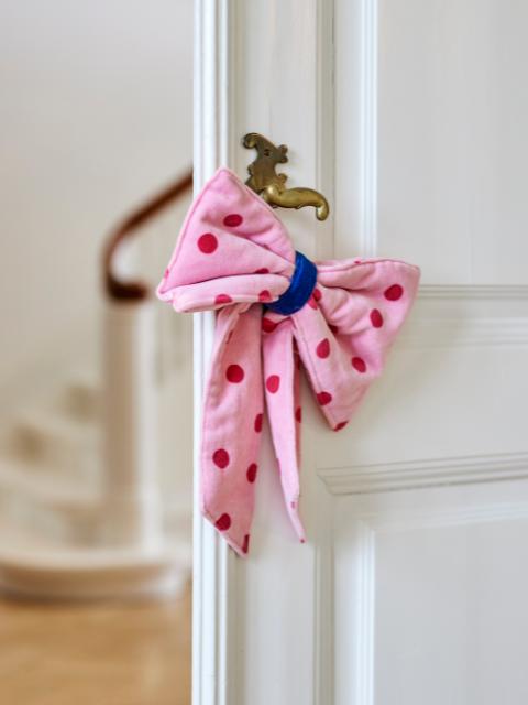 Ruby Deco Bow, Rose, Cotton