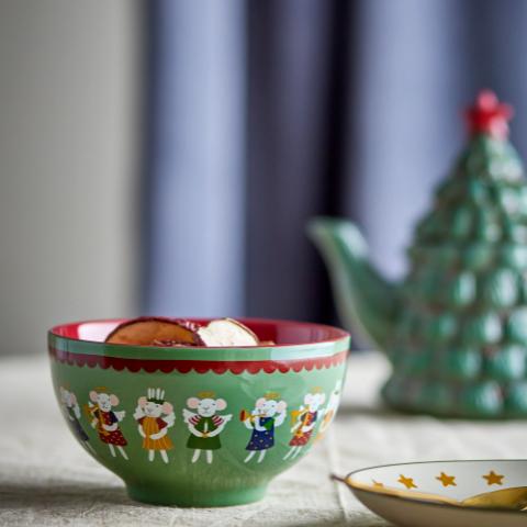 Peo Bowl, Green, Stoneware