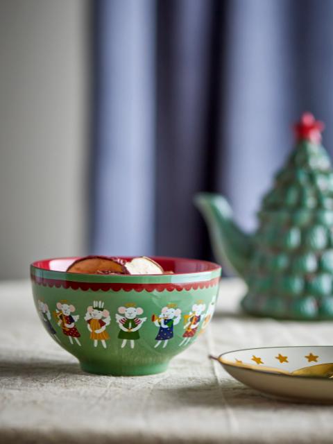 Peo Bowl, Green, Stoneware