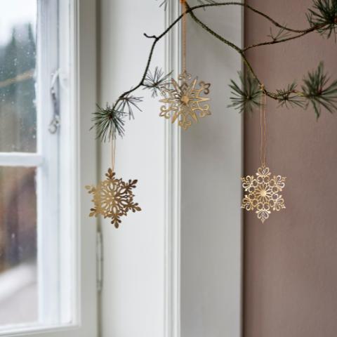 Mani Ornament, Gold, Metal