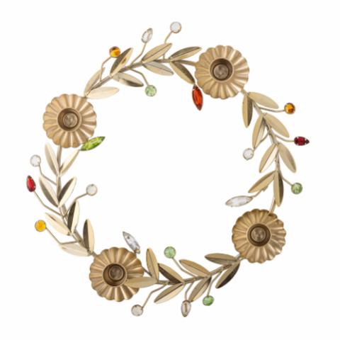 Shankar Adventskerzenständer, Gold, Metall