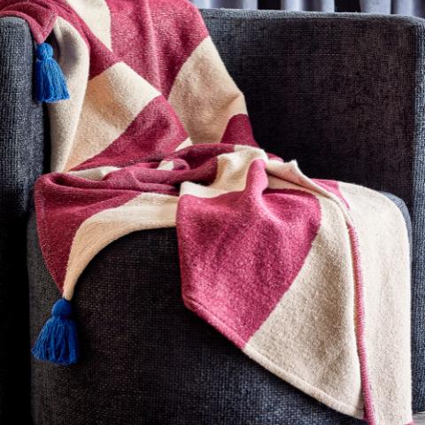 Cimmi Throw, Multi, Recycled Cotton