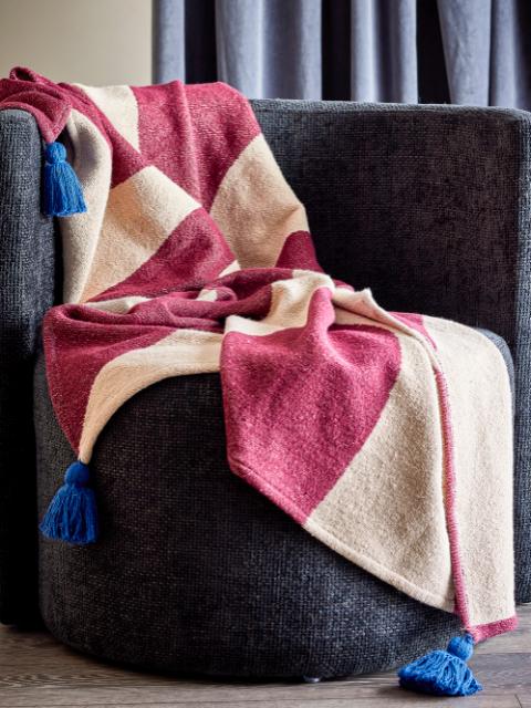 Cimmi Plaid, Multifarvet, Genanvendt Bomuld