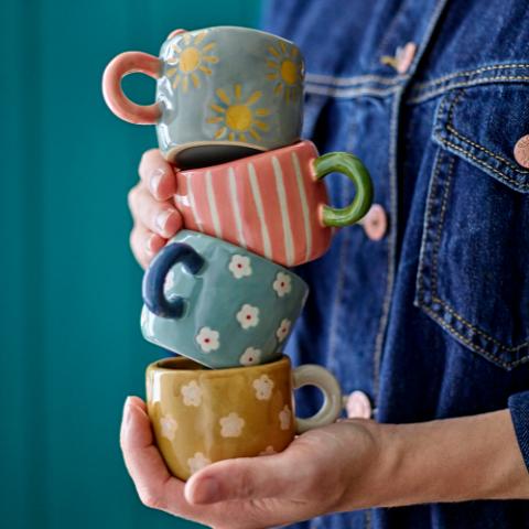 Nini Tasse, Lot de plusieurs, Multicolore, Grès