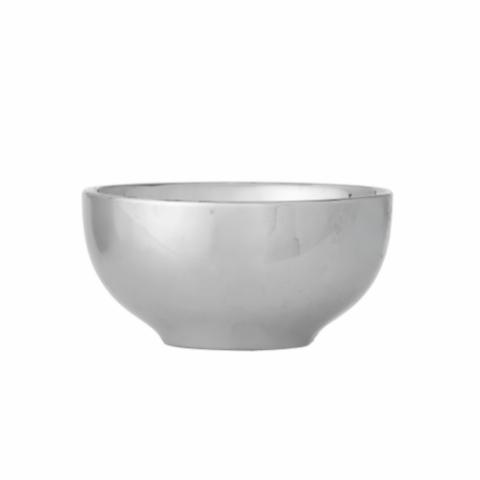 Shine Bowl, Silver, Stoneware