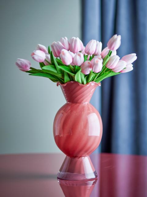 Rajan Vase, Rose, Glas