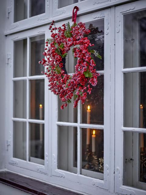 Winter Berry Kranz, Rot, Künstliche Blumen