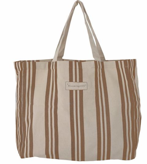 Trina Shopping Bag, Brown, Cotton OEKO-TEX®
