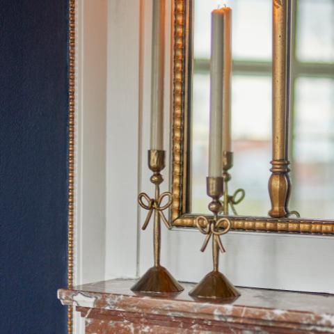 Arc Candle Holder, Brass, Metal