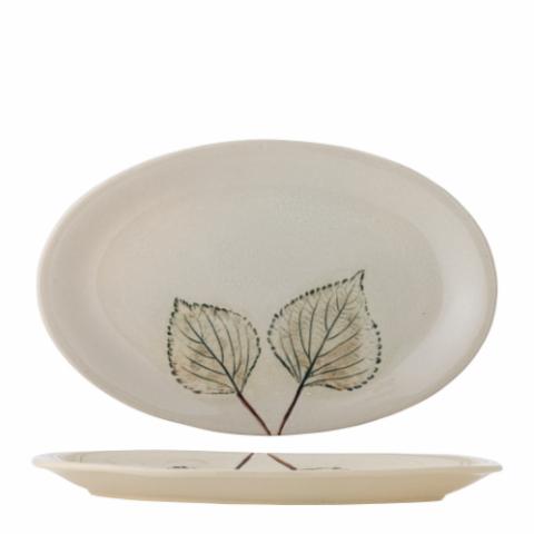 Aubrin Serving Plate, Nature, Stoneware