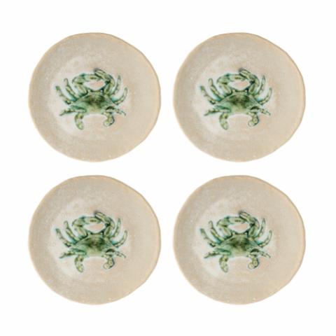 Hadden Plate, Green, Stoneware