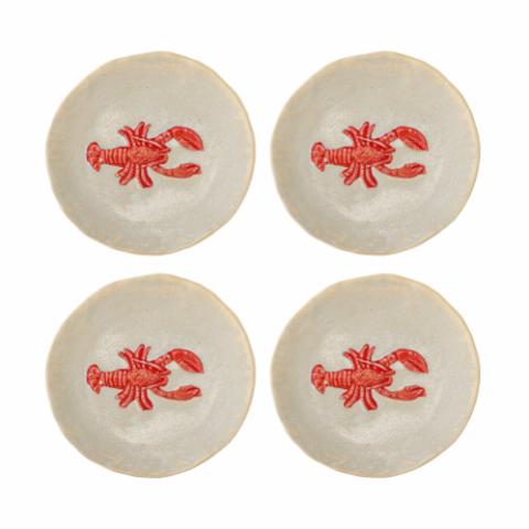 Hadden Plate, Red, Stoneware