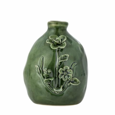 Ramia Vase, Green, Stoneware