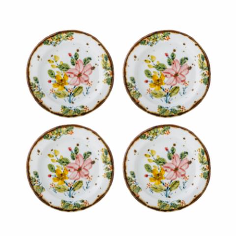 Savina Assiette, Multicolore, Grès