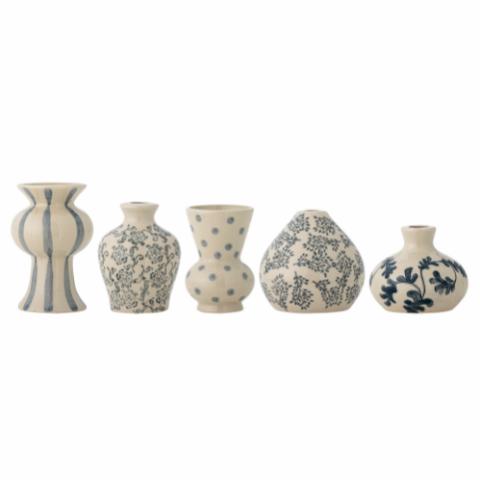 Quinto Vase, Bleu, Grès