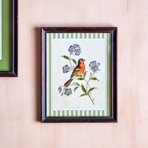 Renji Illustration w/ Frame, Multi, Firwood