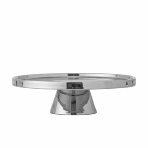 Shine Kuchenteller, Silber, Steingut