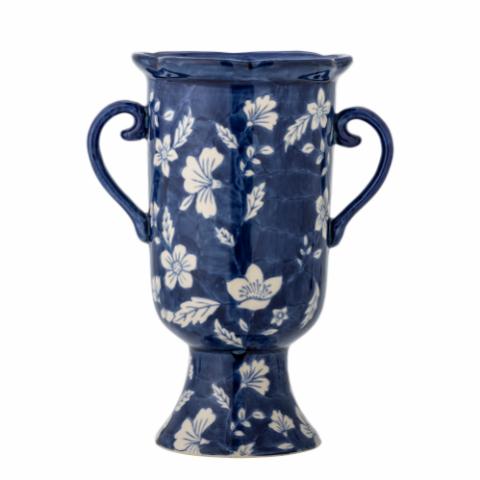 Amara Vase, Bleu, Grès