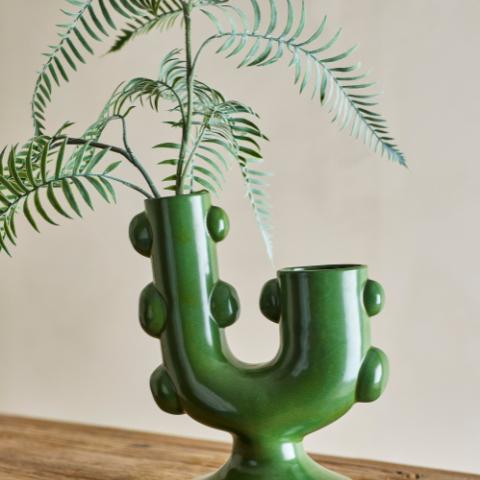 Tanu Vase, Verte, Grès