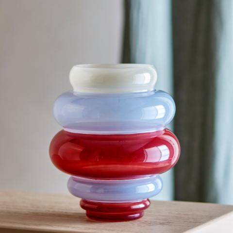 Annhelene Vase, Multi, Glass