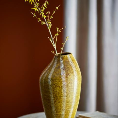 Abella Vase, Gul, Stentøj