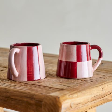 Floki Mug, Rose, Grès