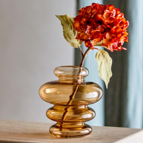 Kayn Vase, Yellow, Glass