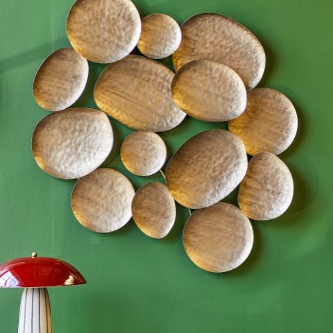 Raynee Wall Decor, Brass, Metal