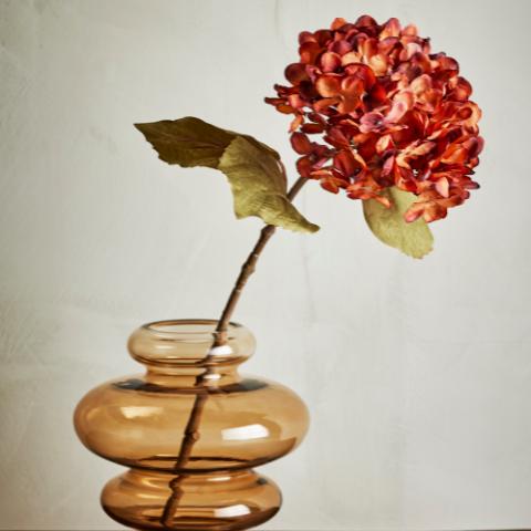 Hydrangea Stem, Orange, Artificial Flowers