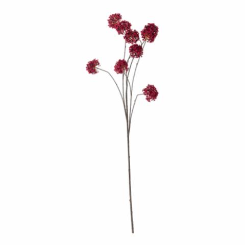 Hydrangea Stem, Red, Artificial Flowers